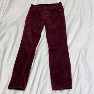 Banana Republic skinny red corduroy pants Size 24 / 00P -fg